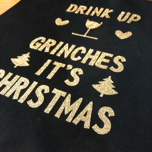 NWT Handmade Drink Up Grinches 16 IN Pillow Cover - Picture 3 of 3